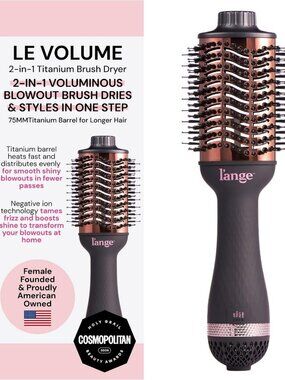 2-in-1 Titanium Blow Dryer Brush | Frizz Control & Volumizing Hot Air Styler
